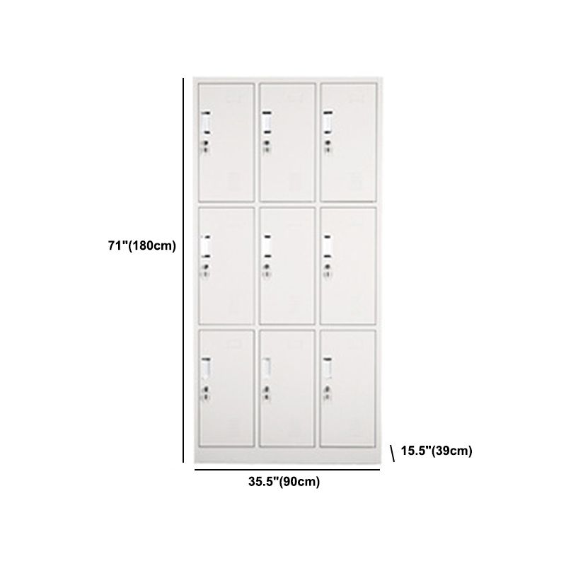 Hinged Wardrobe Cabinet Contemporary Metal Wardrobe Armoire for Bedroom