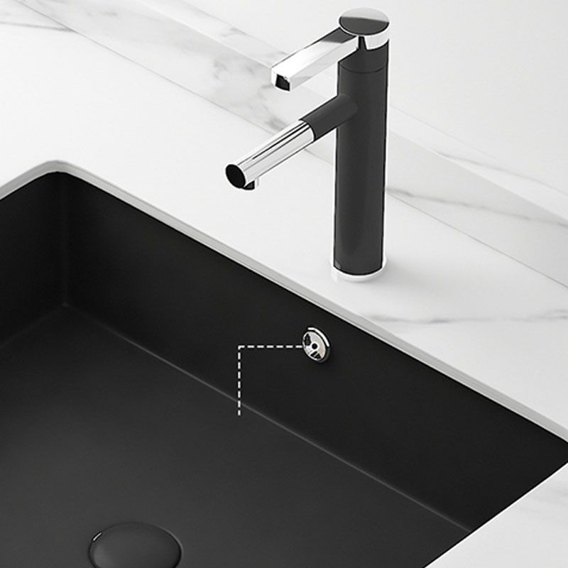 Modern Bathroom Sink Rectangular Vessel Bathroom Sink with Faucet