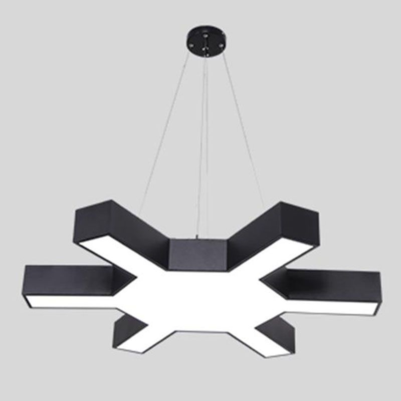 Zwarte tak led hangende lamp eigentijdse acryl commerciële hangende verlichting voor gymnasium