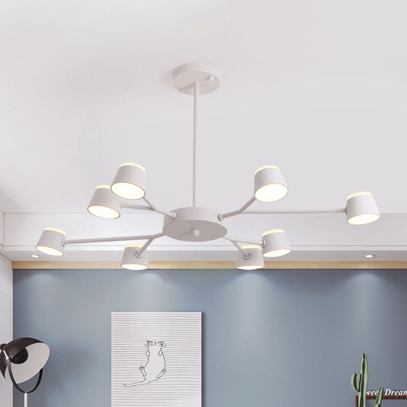 SPUTNIK CAMERA BAGGI LA LAMONO PENDANTE LIGHT METAL A 8 TESSURE LAMONE APPUGGIO MODERNA