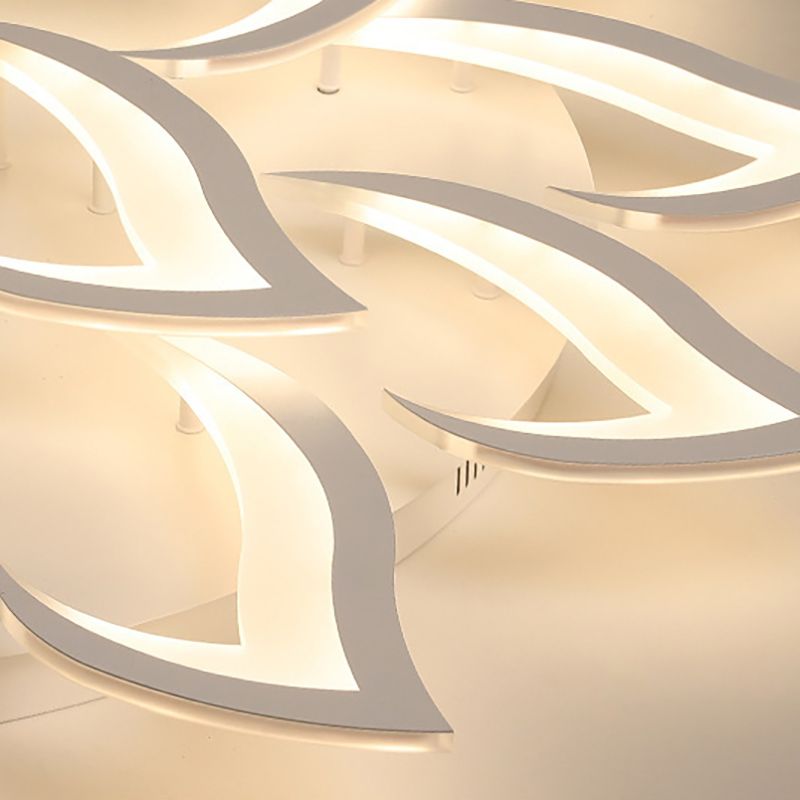 White Sputnik Ceiling Flush Mount Minimalist LED Metal Ceiling Lighting