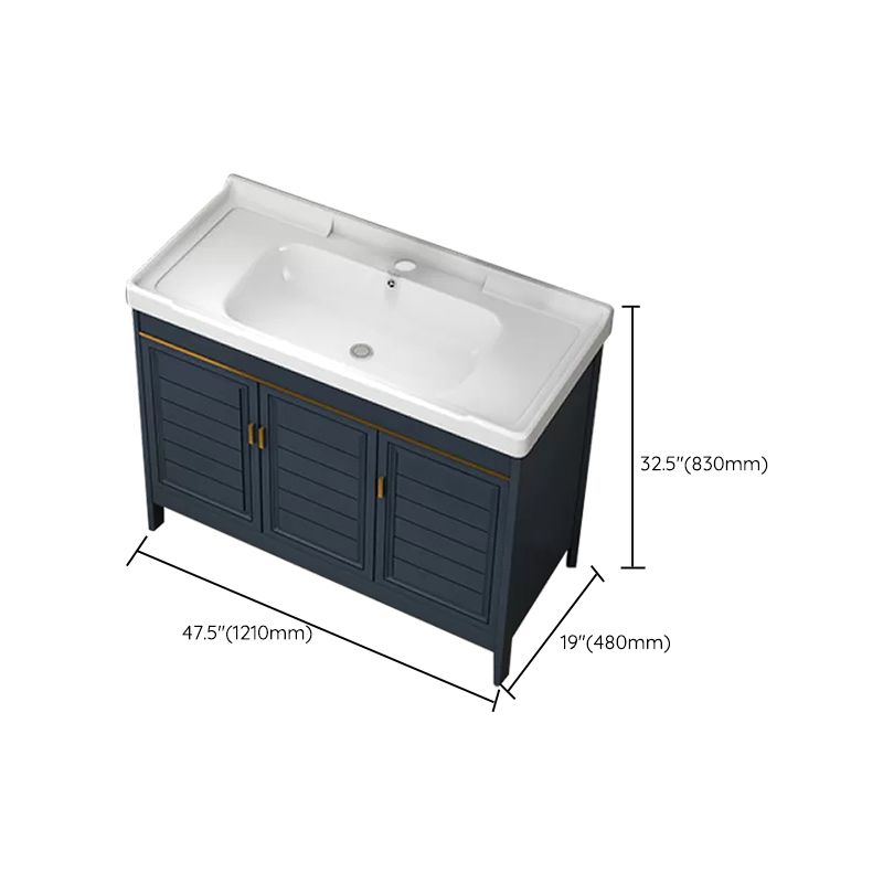 Modern Bathroom Vanity Freestanding 2 Doors Bathroom Vanity Set with Sink