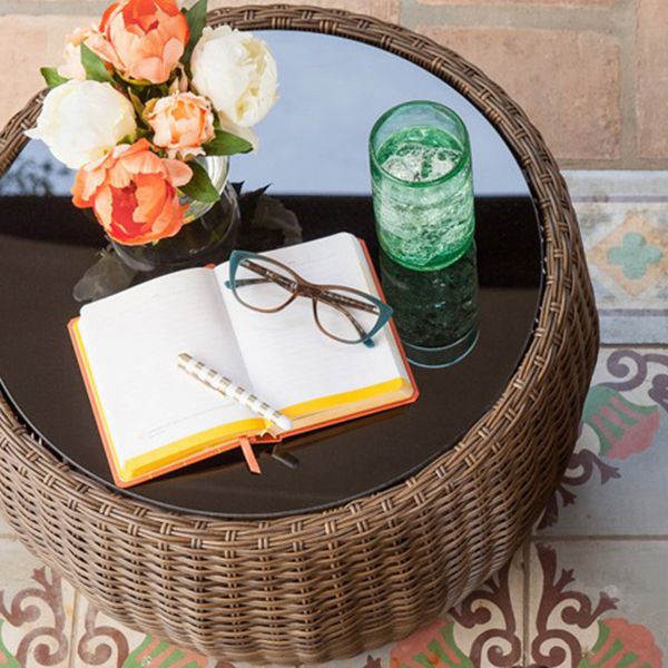 Circular Rattan Bistro Table Set 1/2/3 Pieces Modern Bistro Set