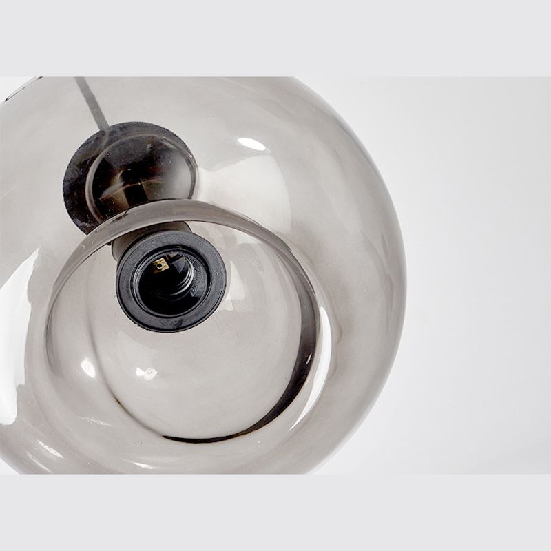 Modern Simplicity Round Cluster Pendant Light Glass Hanging Light for Living Room