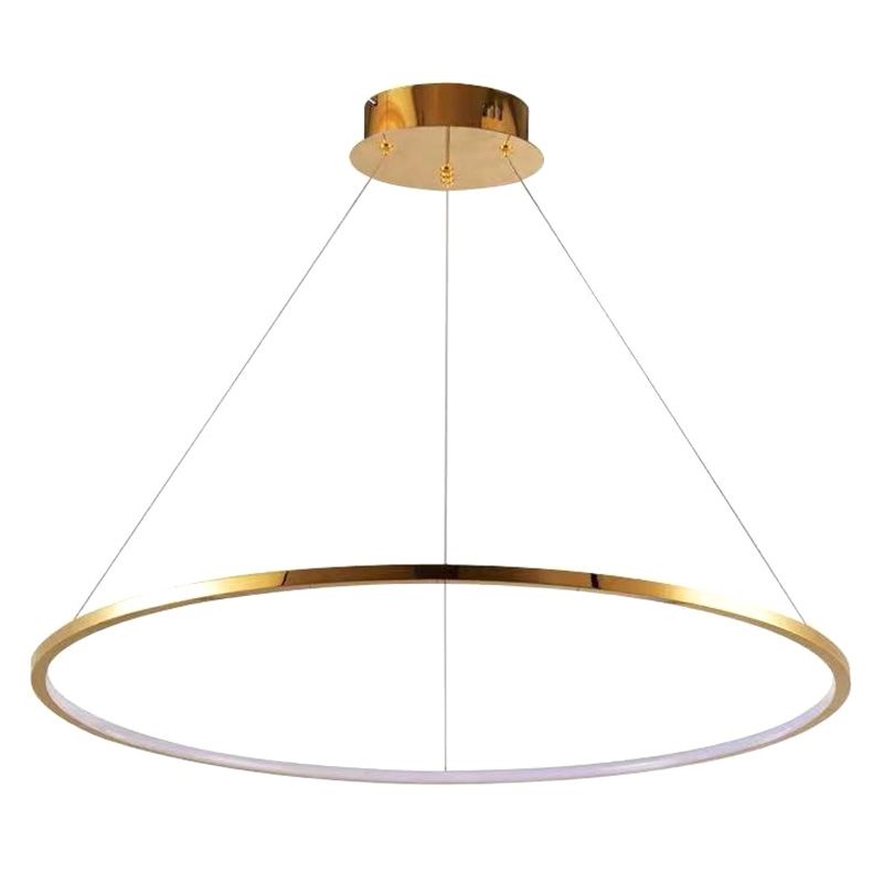 Moderne Ring Opgebroken verlichtingsarmatuur Metallic Pendant -verlichtingsarmaturen voor restaurant
