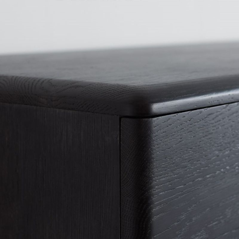 Contemporary Oak Double Dresser Horizontal Storage Chest for Bedroom