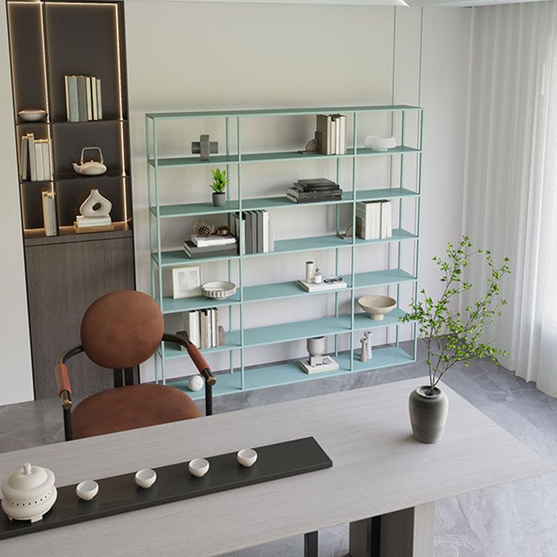 Open Back Modern Style Bookcase Metal Bookshelf for Home Office