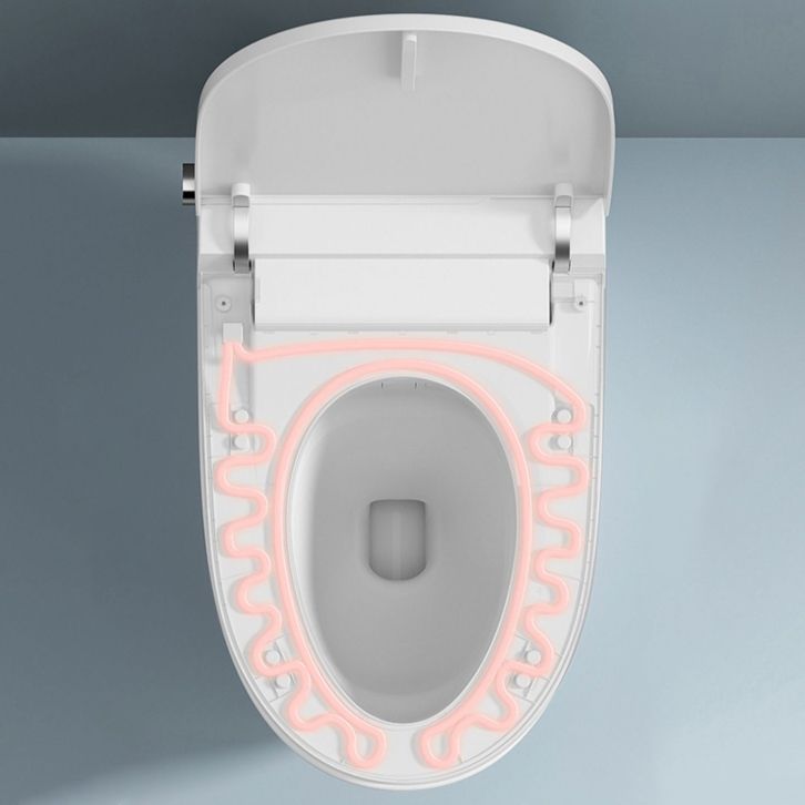 Modern Toilet Bowl All-In-One Porcelain Floor Mounted Siphon Jet Flush Toilet