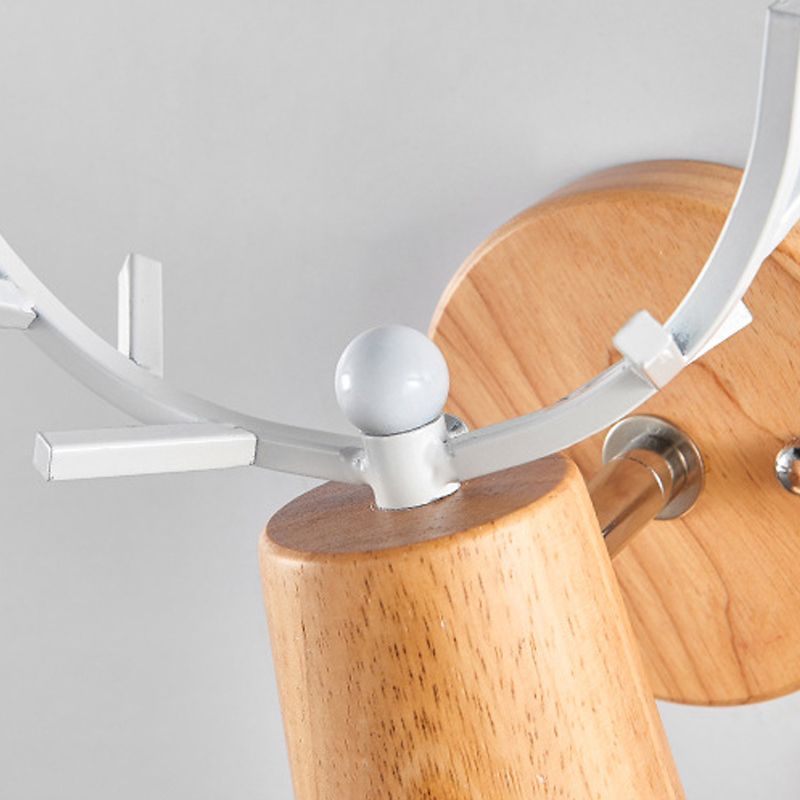 Simple Log Wall Disponce Un bulbo Luz de la pared moderna de la pared para sala de estar