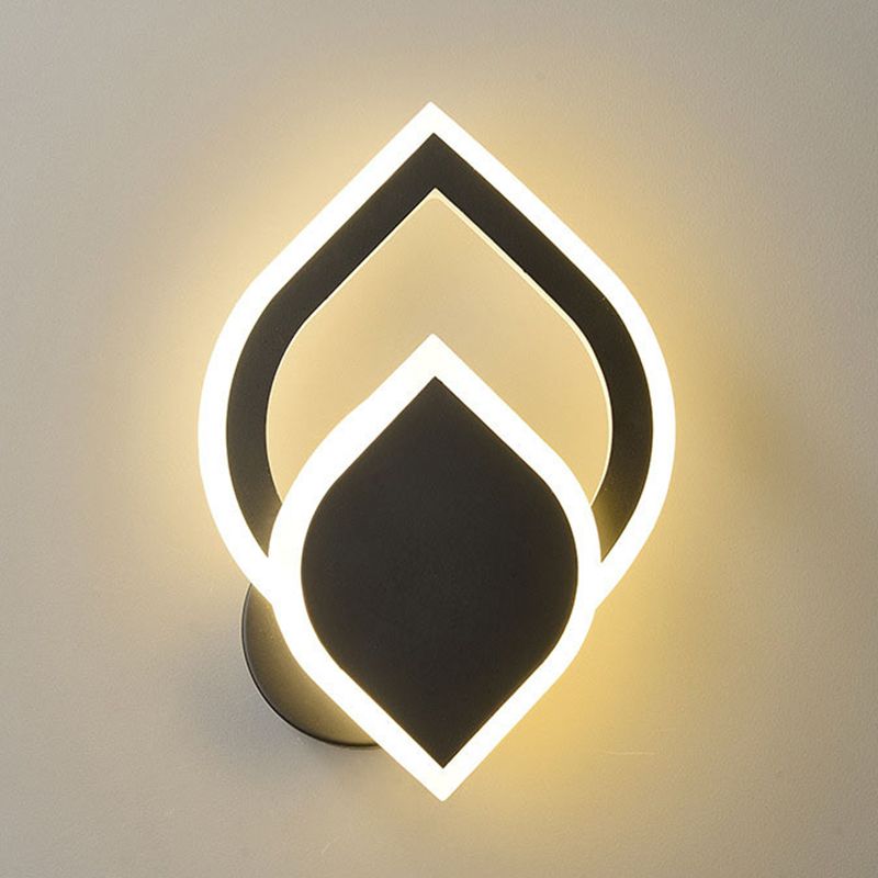 Metal Geometric Wall Mount Lamp Simple 1 Light Wall Mounted Light Fixture