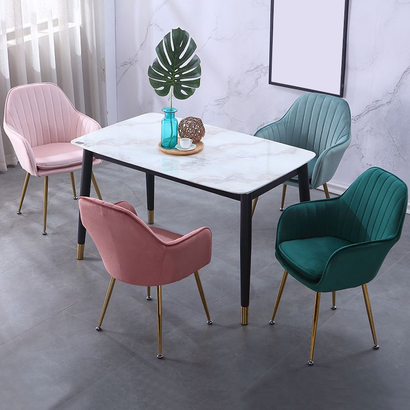 Armless Desk Chair No Distressing Ergonomic Modern Office Chair
