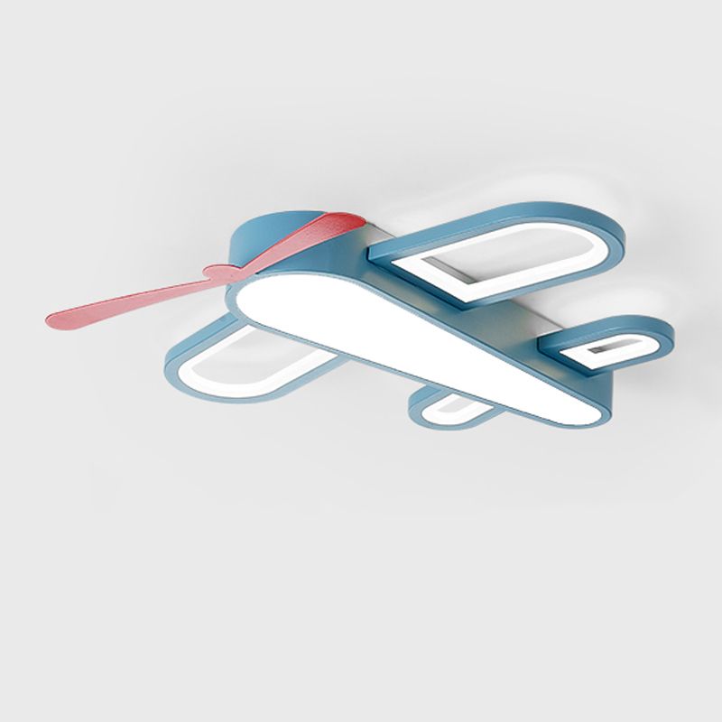 Airplane Shape Ceiling Fixtures Kids Style Metal 5 Lights Ceiling Mounted Lights