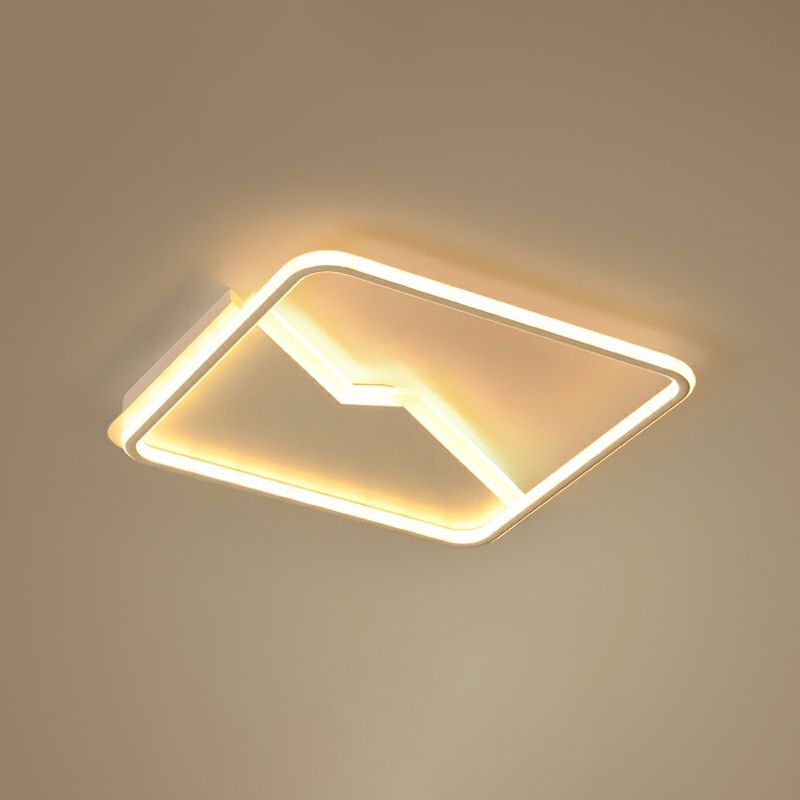 Moderne quadratische LED-Deckenleuchte aus Aluminium für Schlafzimmer-Unterputzleuchte