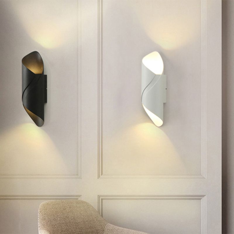 Modern Style Unique Shape Wall Sconce Metal 2 Light Sconces for Corridor