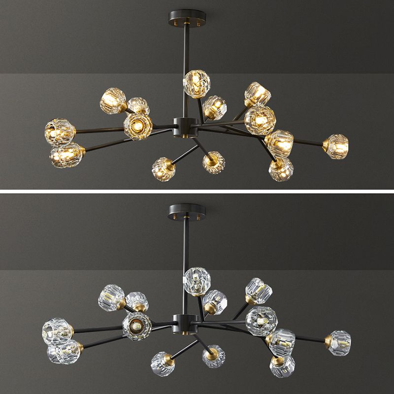 Luces de techo colgantes de rociado de estilo de lujo posmodernos