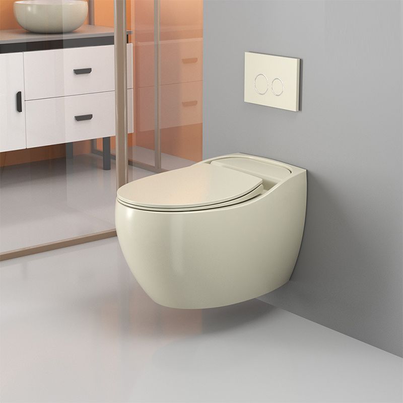 Modern Ceramic Flush Toilet Wall Hung Toilet Bowl for Washroom