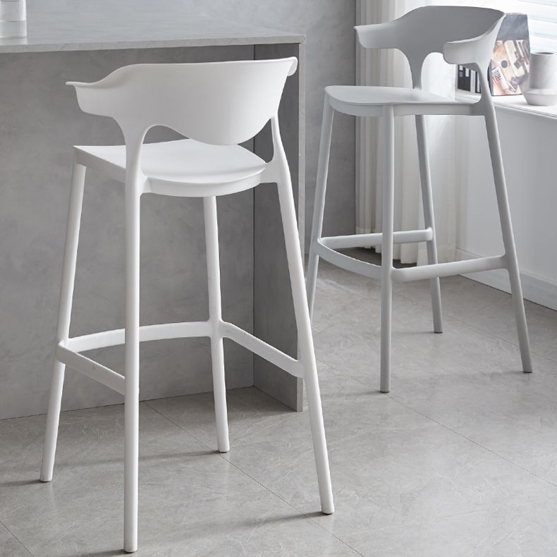 Modern Style Stackable Bar-stool Plastic Counter Bar Stool for Home