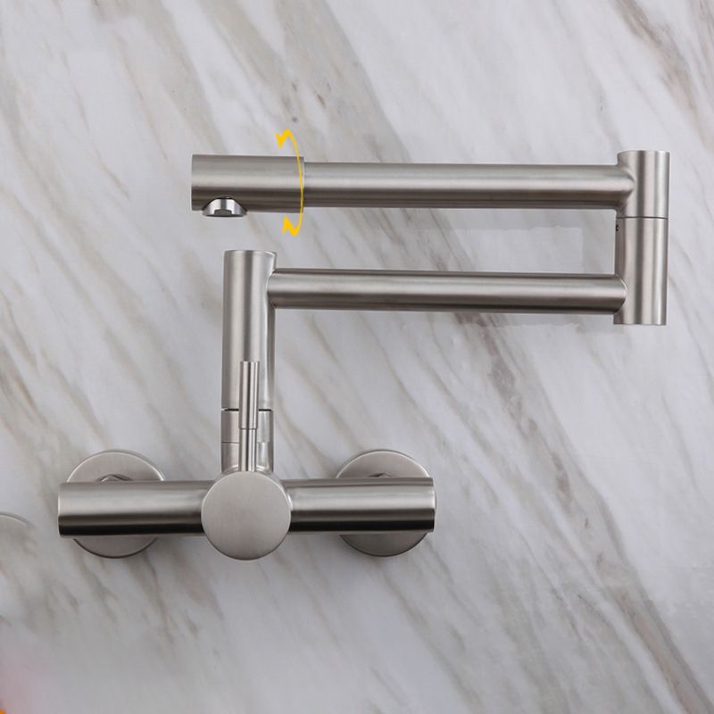 Modern Stainless Steel Kitchen Faucet with Single Handle No Sensor Faucet