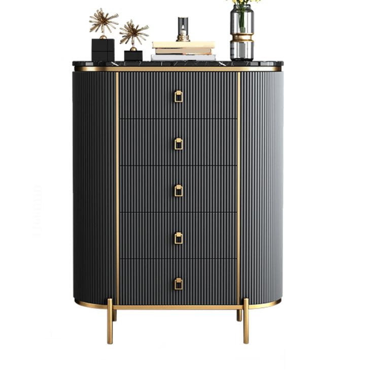 Modern Lingerie Chest Marble Vertical Storage Chest Dresser for Bedroom