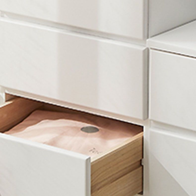 Multi Drawers Wooden Storage Chest Modern Style Storage Chest Dresser for Bedroom