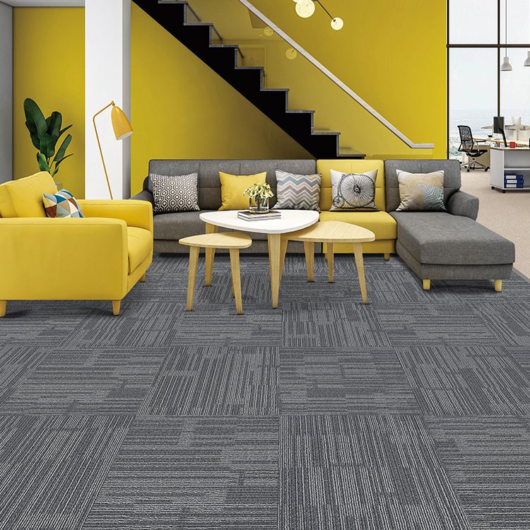 Fade Resistant Level Loop Carpet Tile Non-Skid Loose Lay Indoor Carpet Tiles