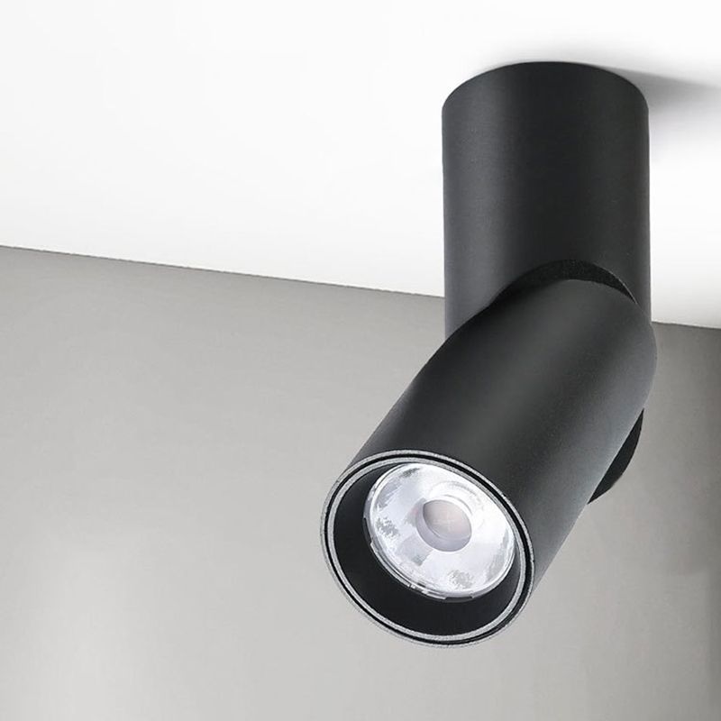 Spot encastré tubulaire en aluminium nordique pour salon, plafonnier LED