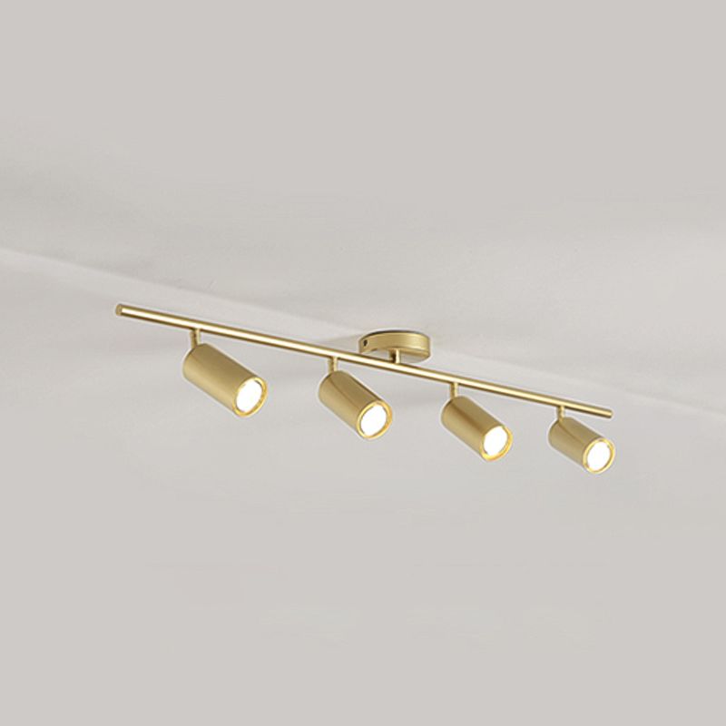 Metal Half Cylinder Flush Ceiling Light Modern Multi-Lights Flush Ceiling Light Fixtures