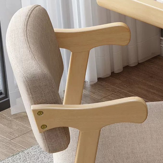 Chaise latéral en bois contemporain avec bras ouvert à l'arrière pour salle à manger pour la maison