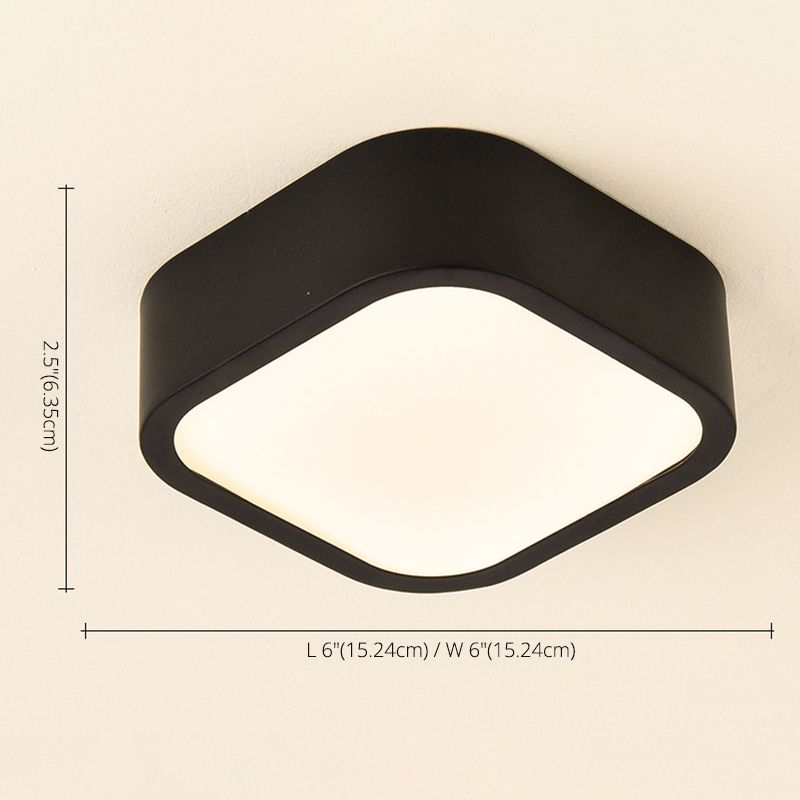 Lámpara de techo LED de simplicidad con sombra de acrílico, accesorios de iluminación LED para pasillo de estilo contemporáneo