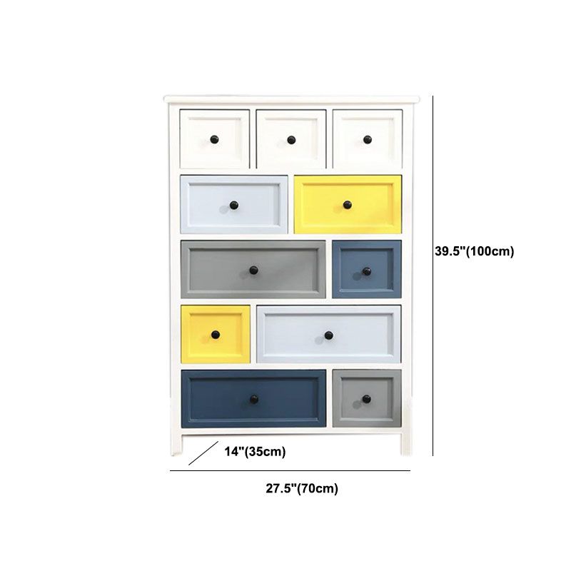 Traditional Storage Chest Solid Wood Storage Chest Dresser for Living Room