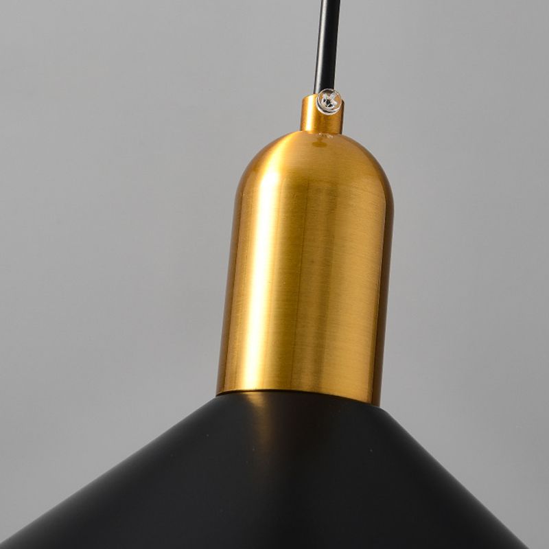 Postmodern Metal Hanging Light Pendant Light Conical Shape Hanging Light for Kitchen