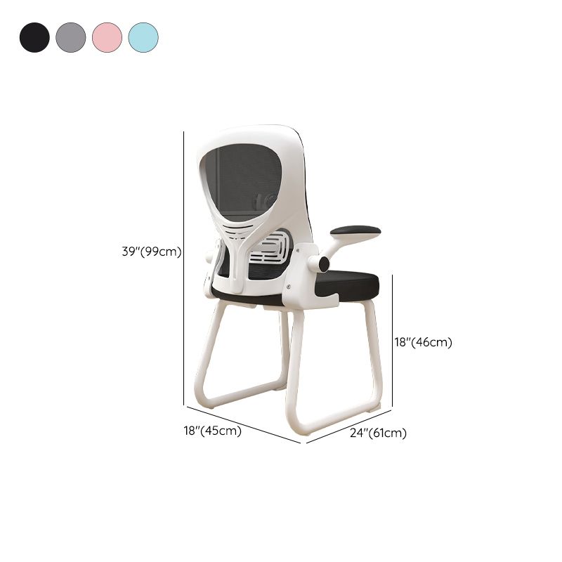 Contemporary Padded Arms Office Chair Ergonomic Desk Chair for Office