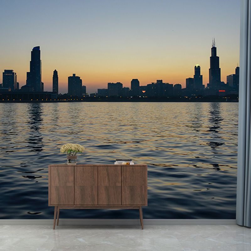 Photography Wall Mural Wallpaper Urban Scenery Sitting Room Wall Mural