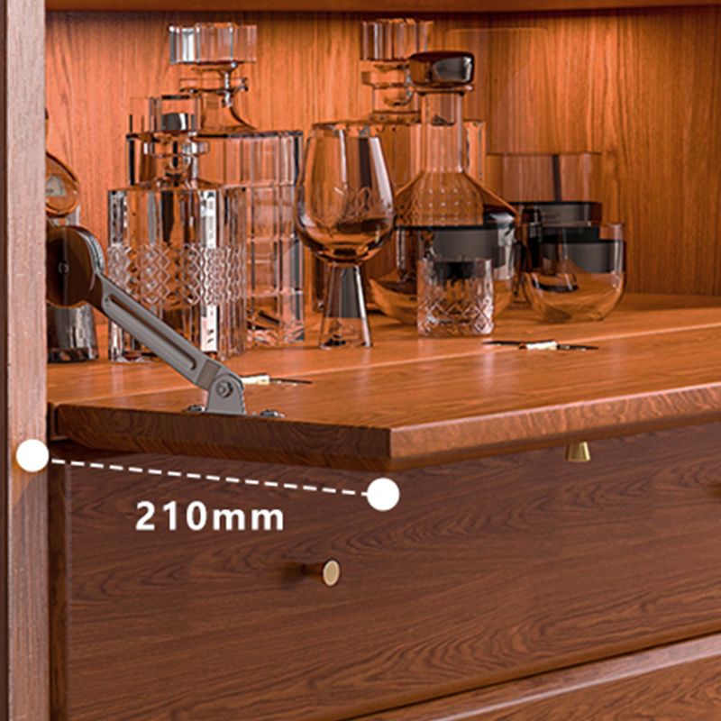 31.89"H Bookcase Contemporary Style Solid Wood Bookshelf for Office Home