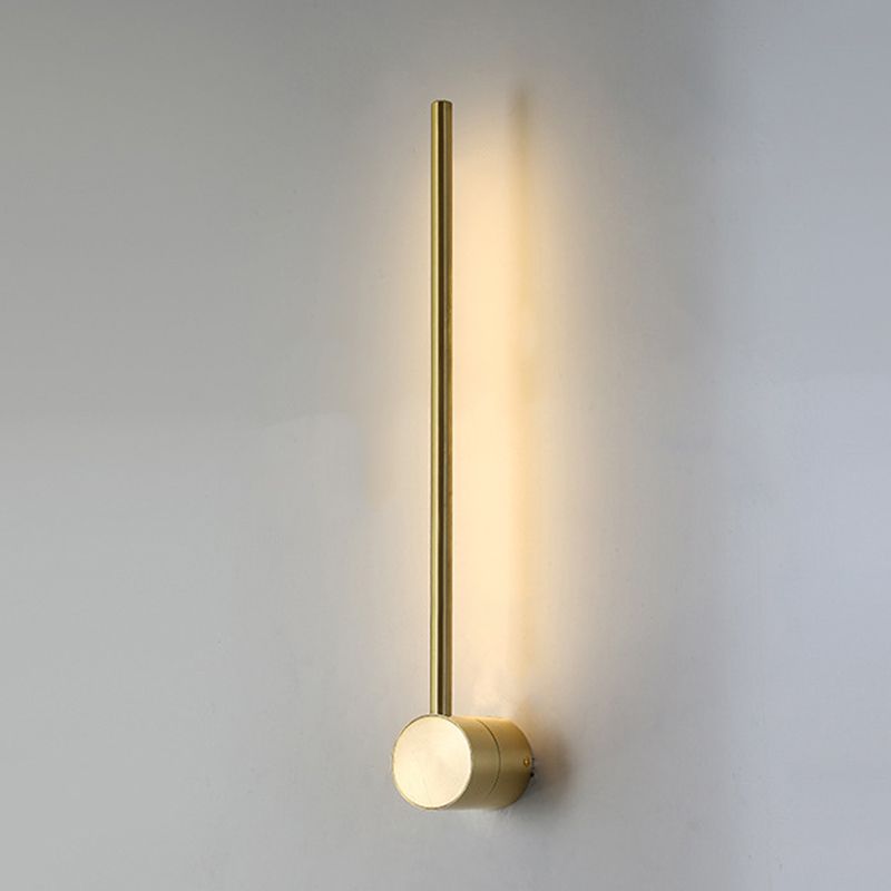 Lámpara minimalista de pared de pared de latón LED de hierro forjado para el pasillo de la sala de estar