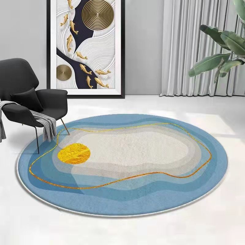 Zwart gradiënt helling tapijt polyester modern tapijt wasbaar tapijt voor woonkamer