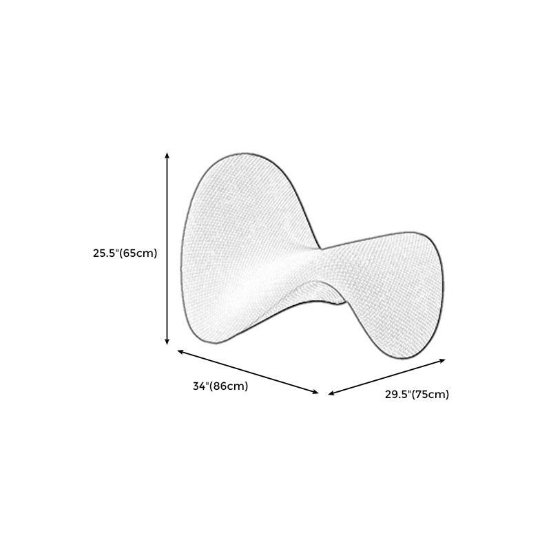 Armless Chair 29.5" L x33.8" W x25.5" H Chunky Textured Chair for Living Room