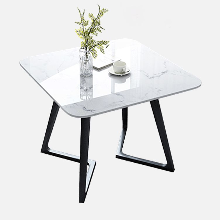 Mesa de comedor de piedra sinterizada de forma cuadrada industrial Mesa de comedor estándar para la cocina