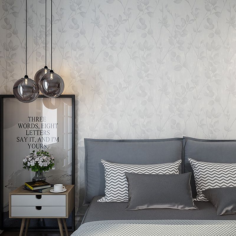 Pastel Color Rustic Wallpaper Roll 57.1-sq ft Foliage Patterned Wall Art for Bedroom