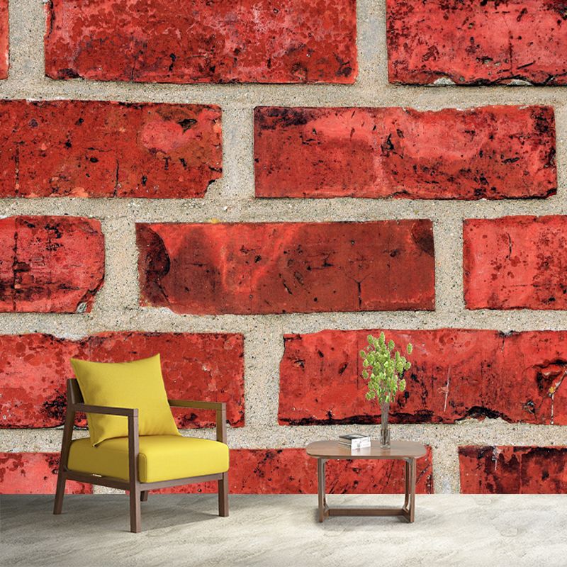 Customized Wall Mural Industrial Brick Wall Pattern Wall Covering for Decoration