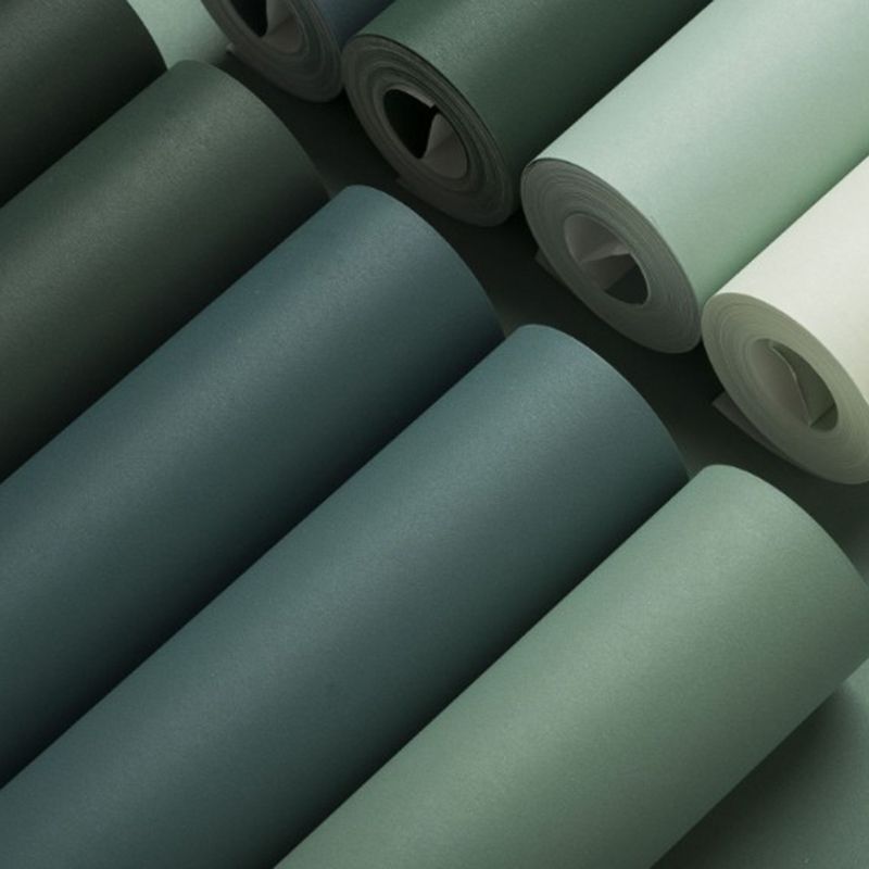 Solid Color Pattern Wallpaper Roll Unpasted Simple Style Bedroom Wall Art, 54.2-sq ft