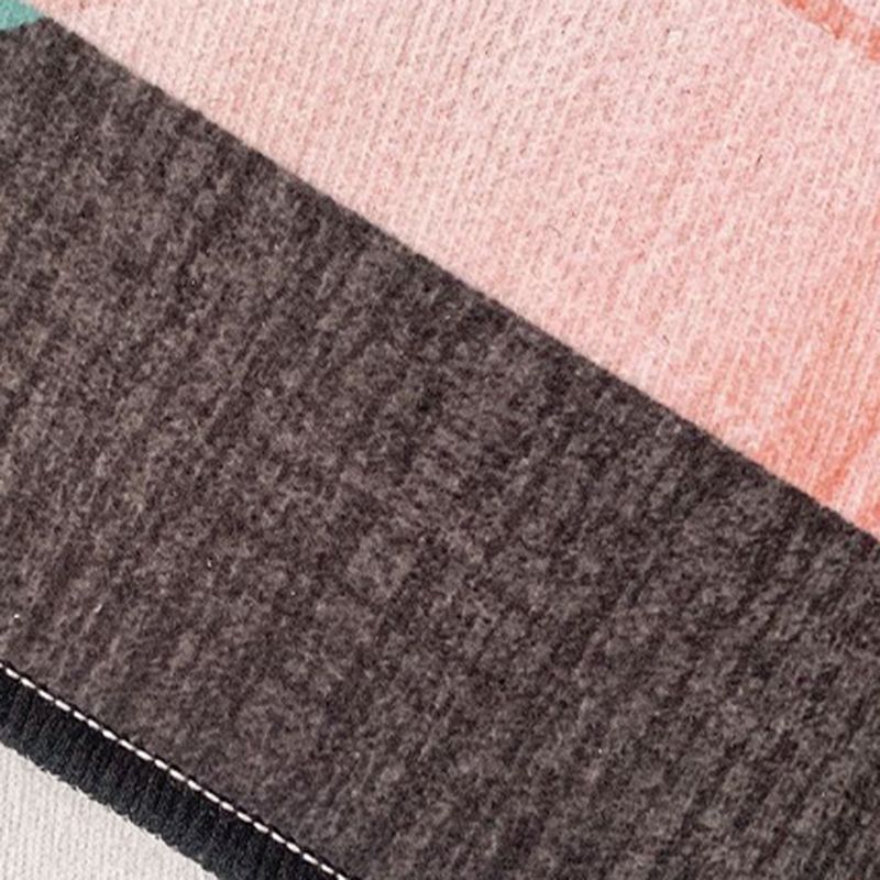 Modern Geometric Carpet Leisure Washable Area Rug Polyster Living Room Carpet with Non-Slip Backing