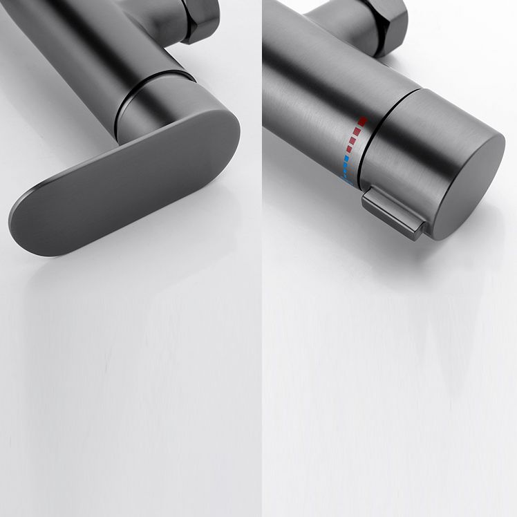 Contemporary Bathroom Faucet Wall Mounted Metal Tub Faucet Trim