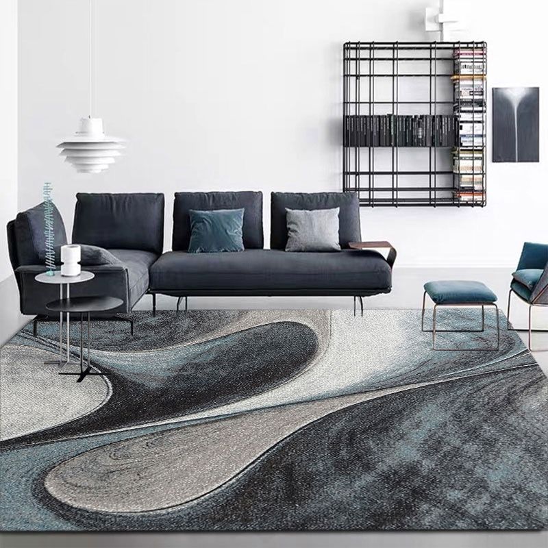 Eigentijds tapijt abstract patroon indoor tapijt vlek resistent polyester gebied tapijt voor woonkamer