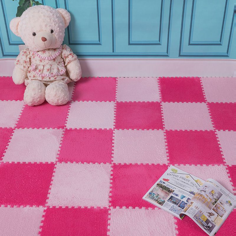Modern Carpet Tiles Interlocking Square Color Block Carpet Tiles