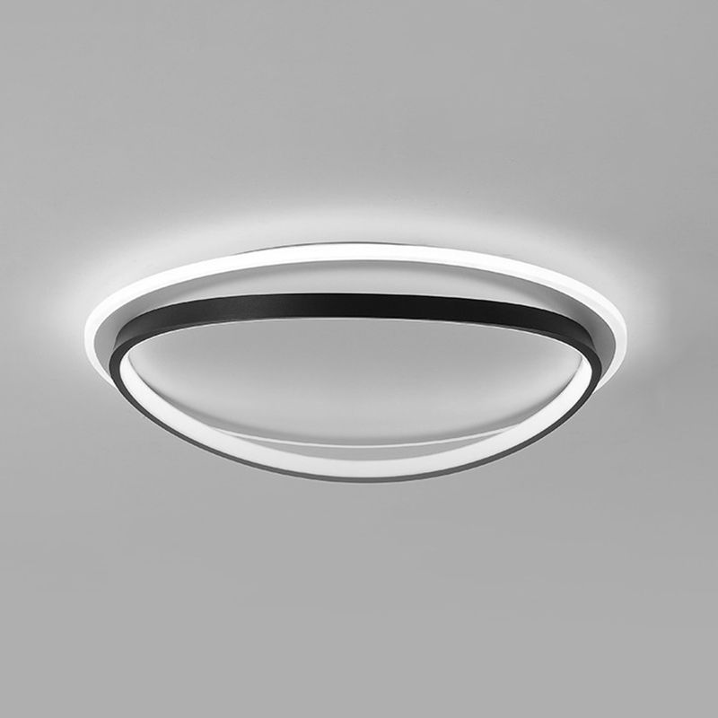 Plafonniers encastrés modernes Éclairage encastré à LED noir avec abat-jour en acrylique