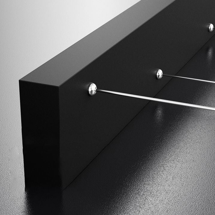 Blue New Modern LED Island Lighting Linear Clear Glass Chandelier Light Fixture for Dining Room