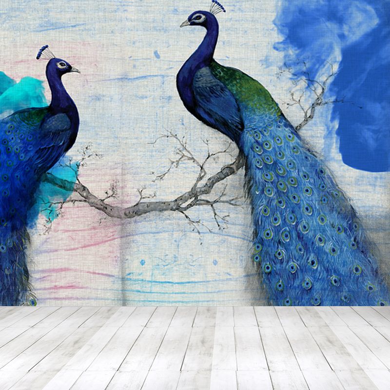 Geometry Wall Covering Mural Soft Color Contemporary Wall Art for House Interior