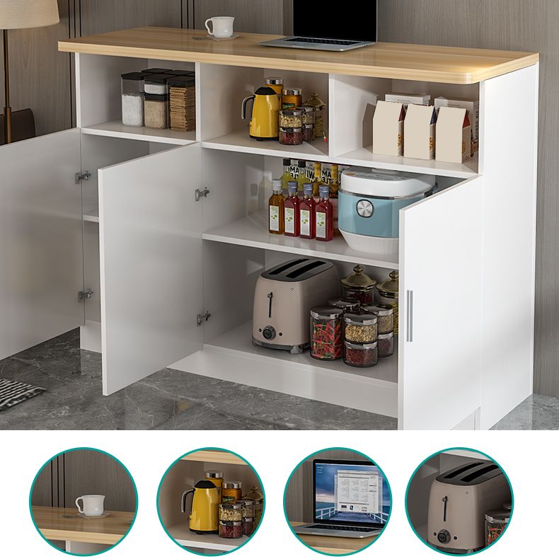 Modern Style Bar Dining Table Rectangle Wood Bar Table for Kitchen