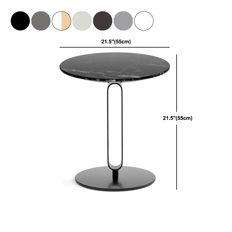 Round Pedestal Base Base Design Solid Wood Table Nordic Style Side Table